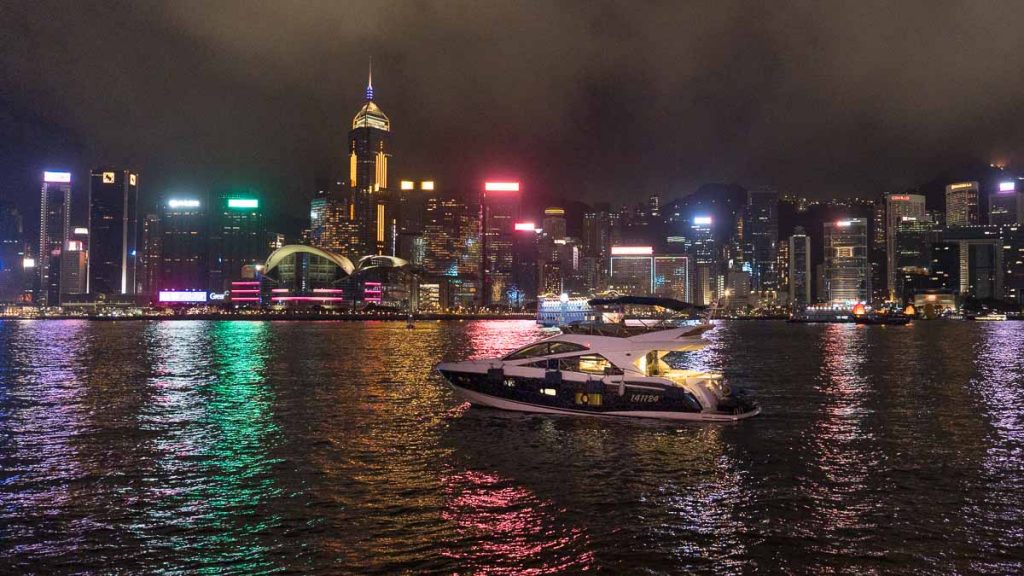 Victoria Harbour Night Cruise Hong Kong Island Skyline 