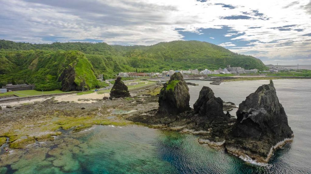 Drone view of Green Island Taiwan - Taiwan Itinerary