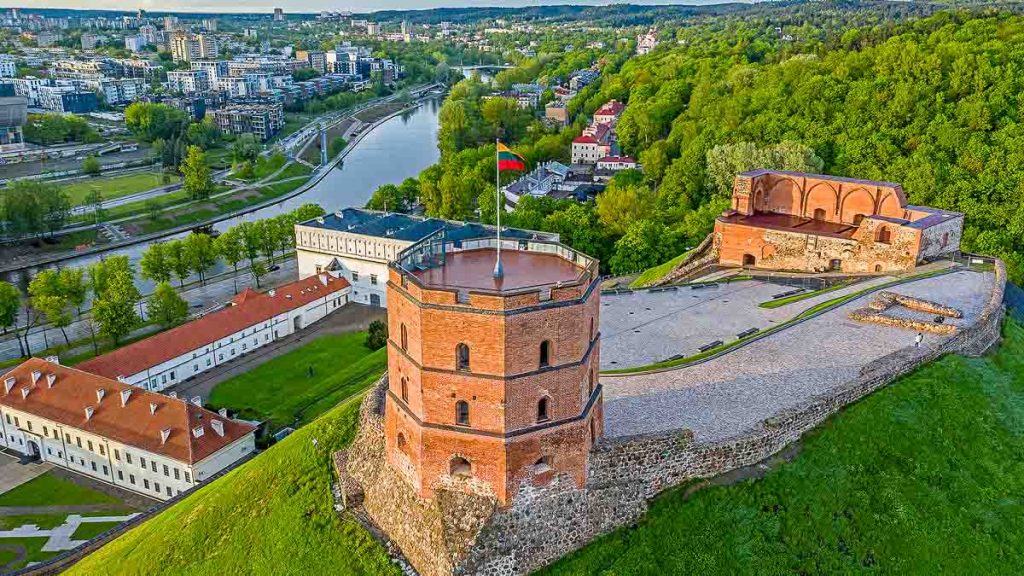 Gediminas Castle Tower in Lithuania - Singapore passport visa-free countries