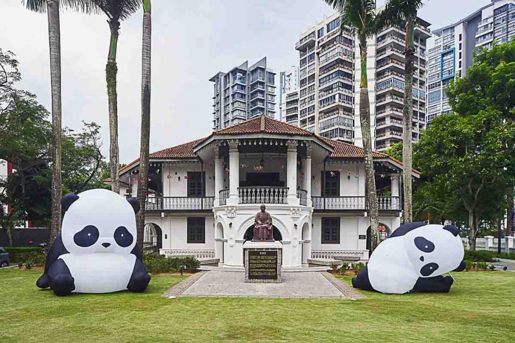 Inflated panda at Sun Yat Sen Nanyang Memorial Hall - Things to do in Singapore September 2023