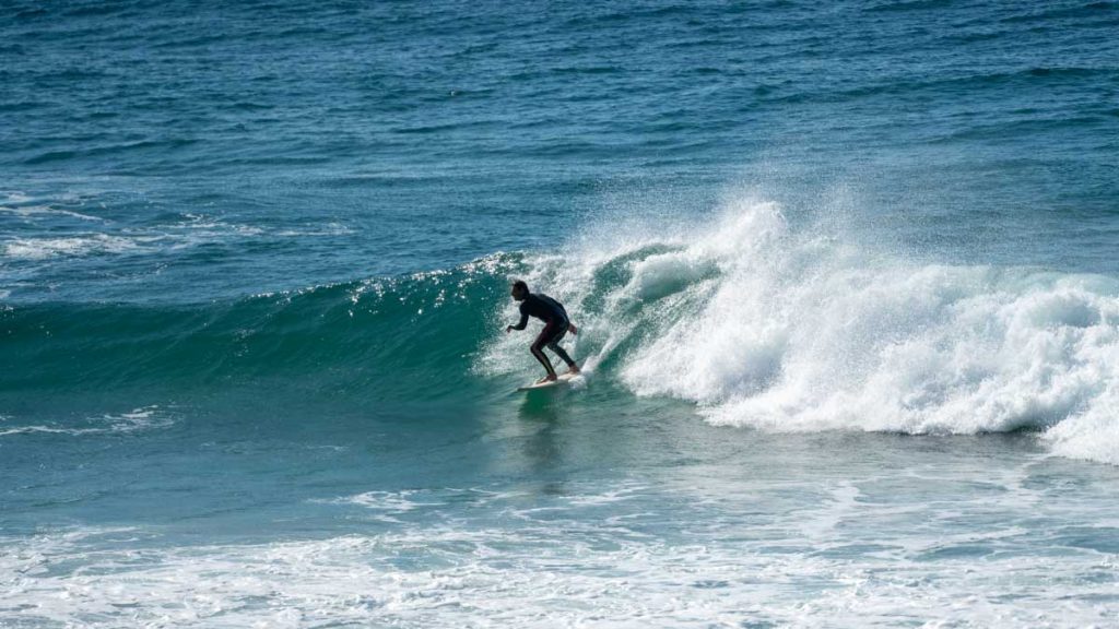 Surfer at Burleigh Beach