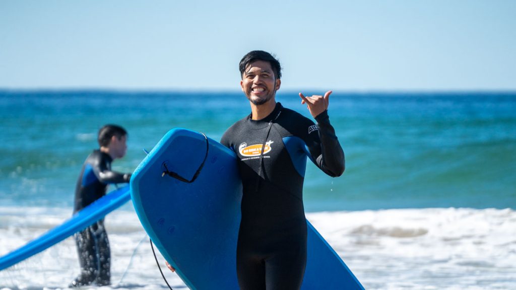 Surfing Lessons at Surfers Paradise - Camper Van Road Trip Gold Coast Itinerary