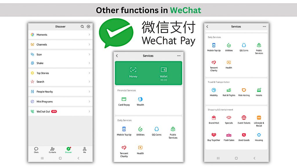 Other functions of WeChat - WeChat Pay international credit cards