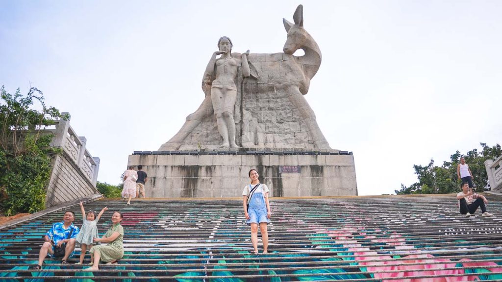 Girl at Luhuitou Park - Hainan Itinerary