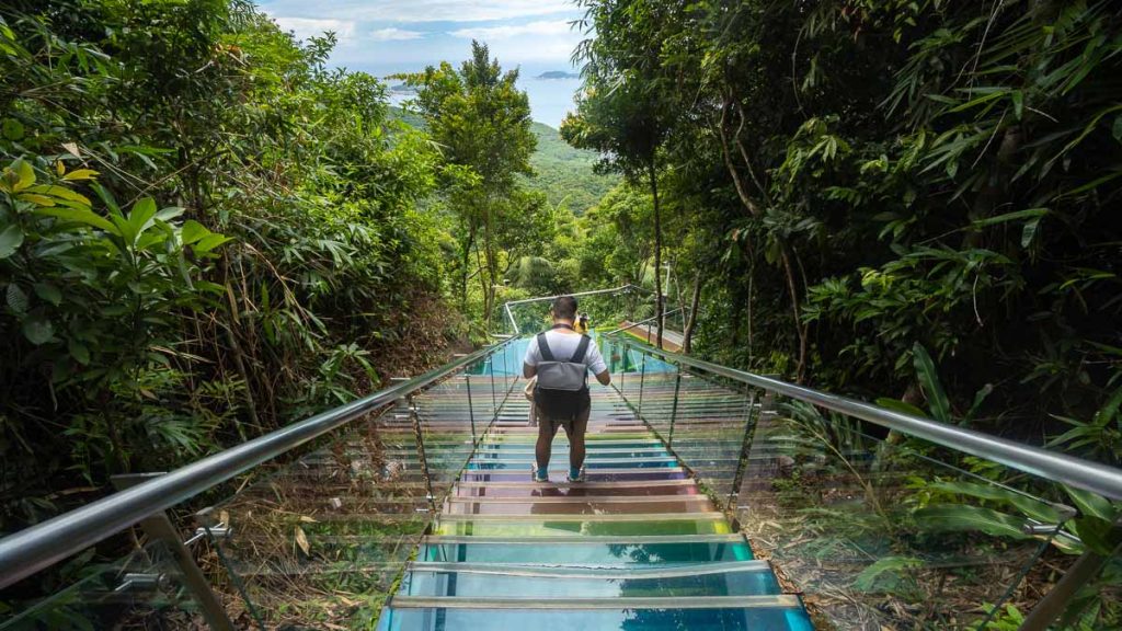 Man on Rainbow Stairs - Hainan Itinerary