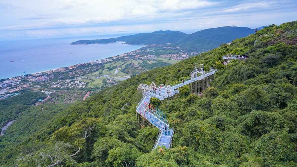 Aerial View of Yalong Bay Tropical Paradise Forest Park - Hainan Itinerary