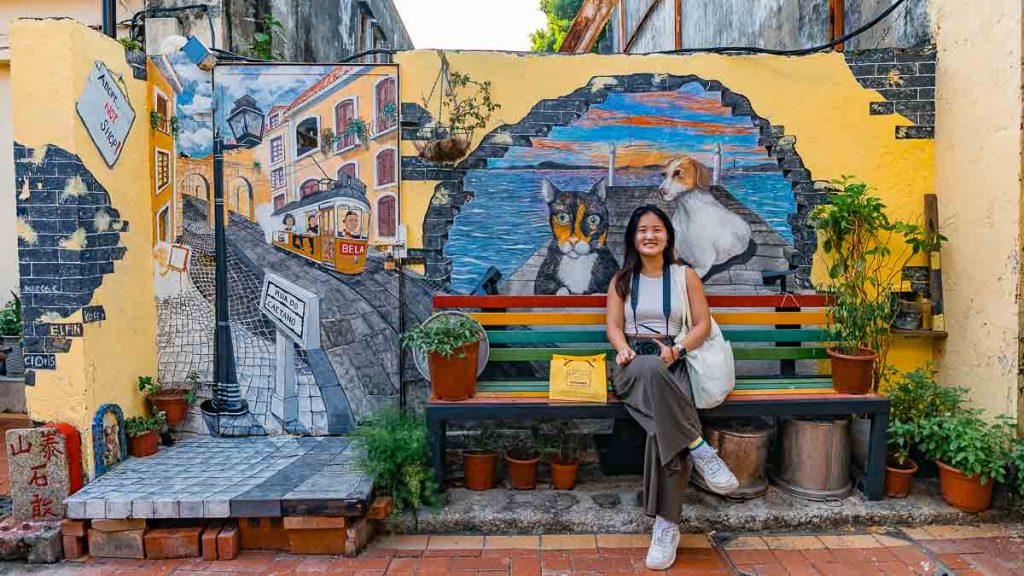 Coloane Village Murals of Cat and Dog - Macao Itinerary
