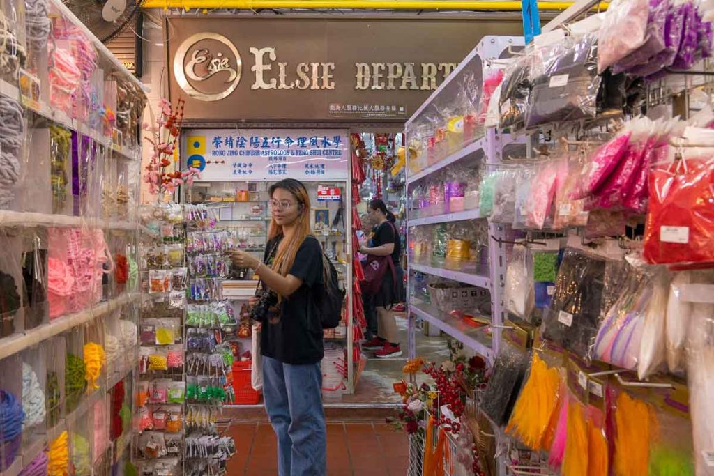 Girl shopping at Elsie Departmental Store - Things To Do In Ang Mo Kio