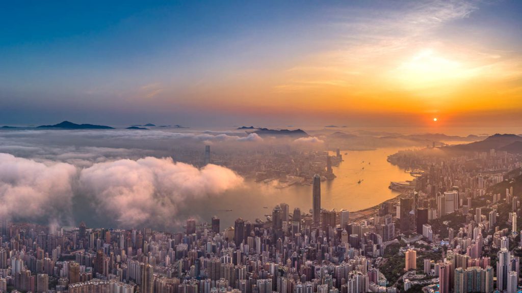 Sunset at Hong Kong Cityscape - Things To Do In Hong Kong, Sham Shui Po