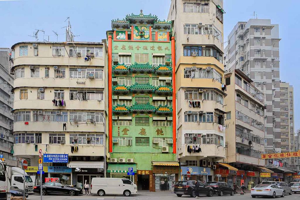 Lung Hing Tong buildings on street - Things To Do In Hong Kong, Sham Shui Po