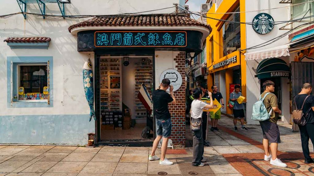 Taipa Rua do Cunha Pedestrian Street Canned Fish Store - Macao Itinerary