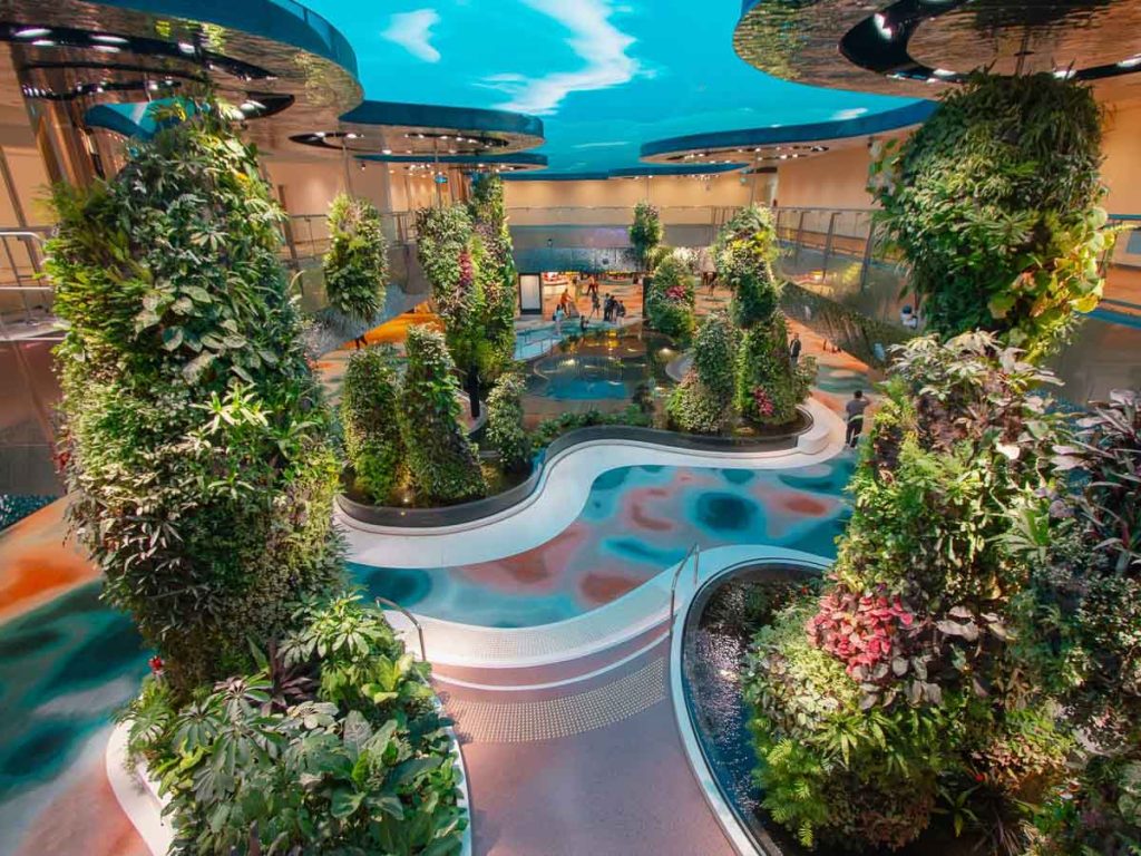 Garden with Virtual Sky - Changi Airport Terminal 2