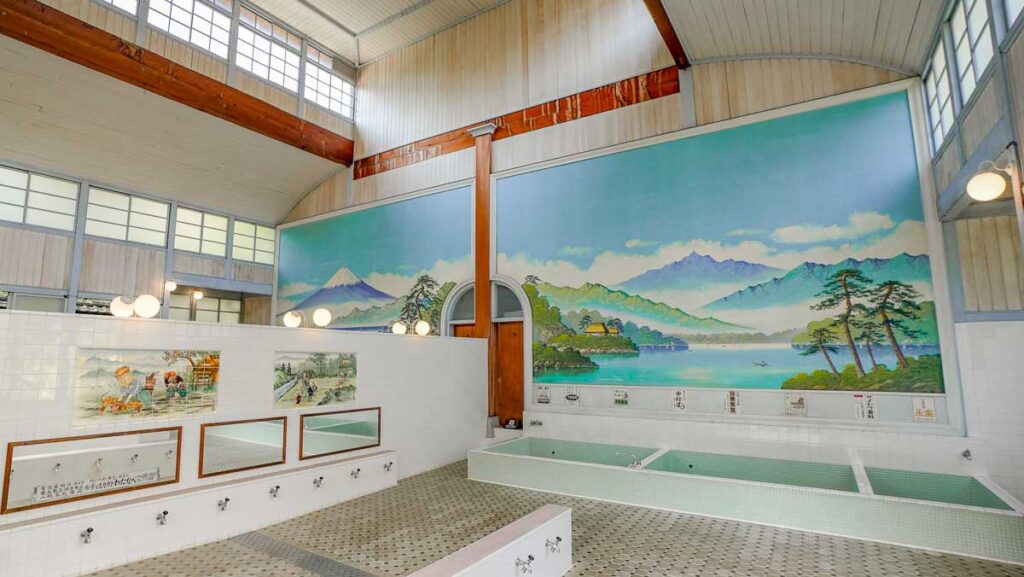 Interior of Edo-Tokyo Open-Air Architectural Museum Bathhouse - Non-Touristy Tokyo
