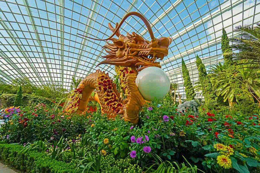 Dahlia Dreams Flower Dome at Gardens by the Bay - Things to do in Singapore January February 2024