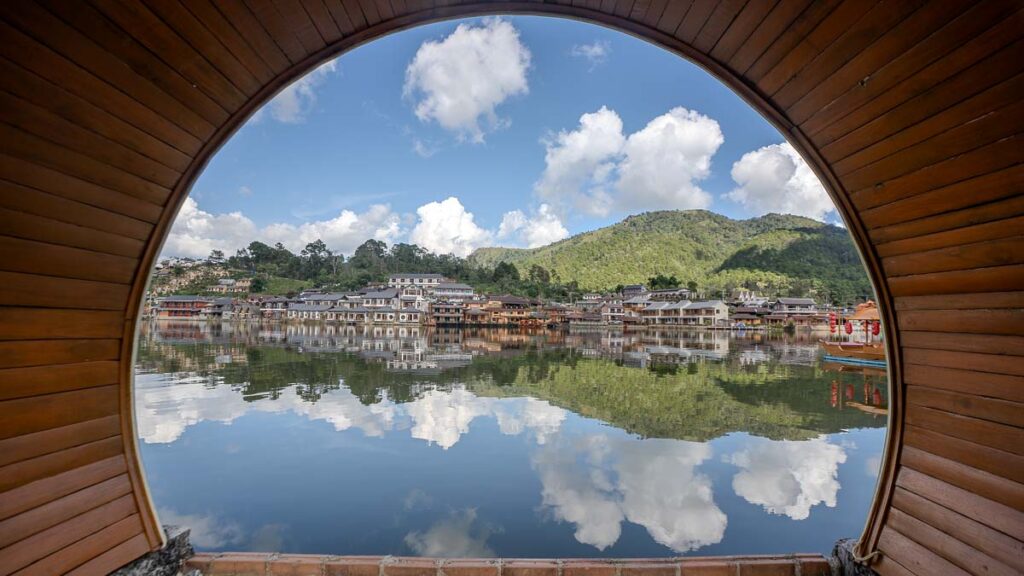 Reflective Lake at Ban Rak Thai - Thailand Road Trip