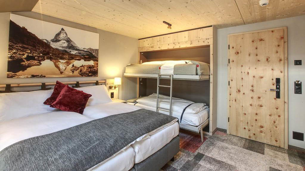 Zermatt Hotel Derby Family Double Room - Budget friendly Switzerland Hotels
