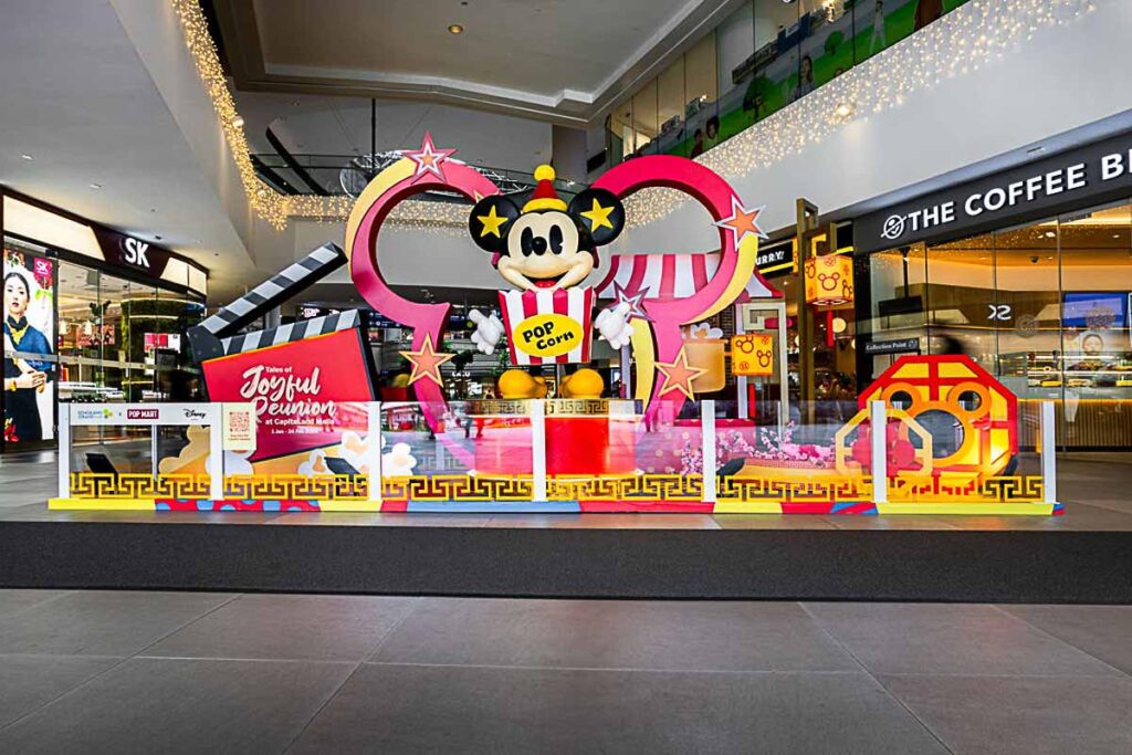 CapitaLand Mall spring Pop mart Disney Mickey - Things to do in Singapore January and February 2024