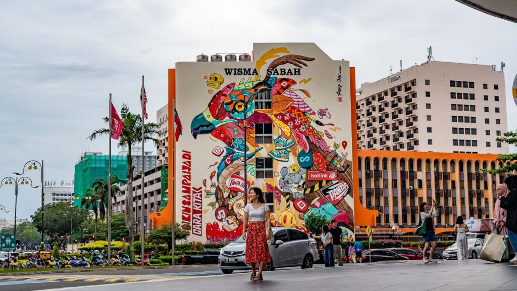 Wisma Sabah Building Mural - Things to do in Kota Kinabalu