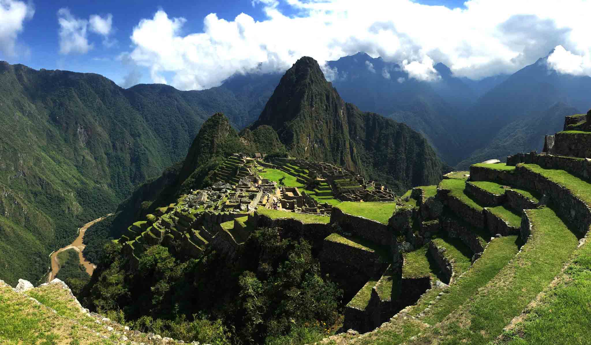 Machu Picchu Drone shot