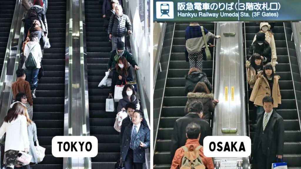 Escalators - Tokyo vs Osaka