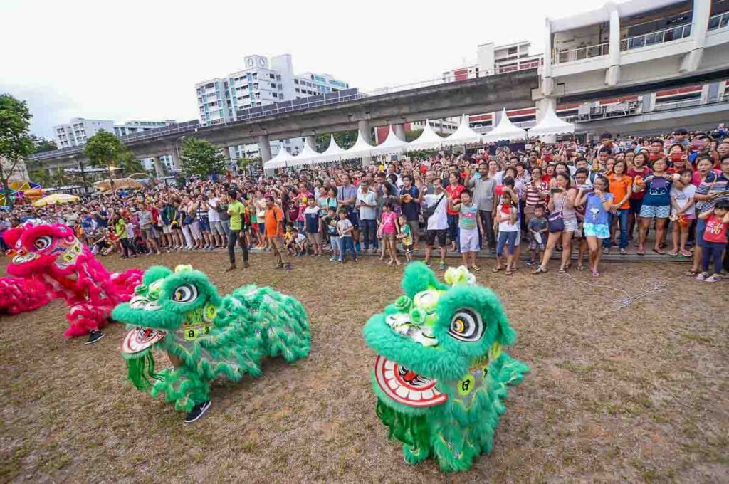 Lion Dance Performance - Festivals in Singapore