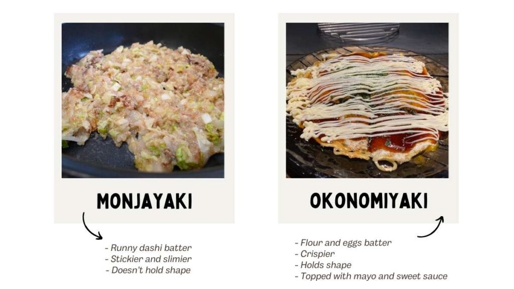 Monjayaki and Okonomiyaki - Tokyo vs Osaka