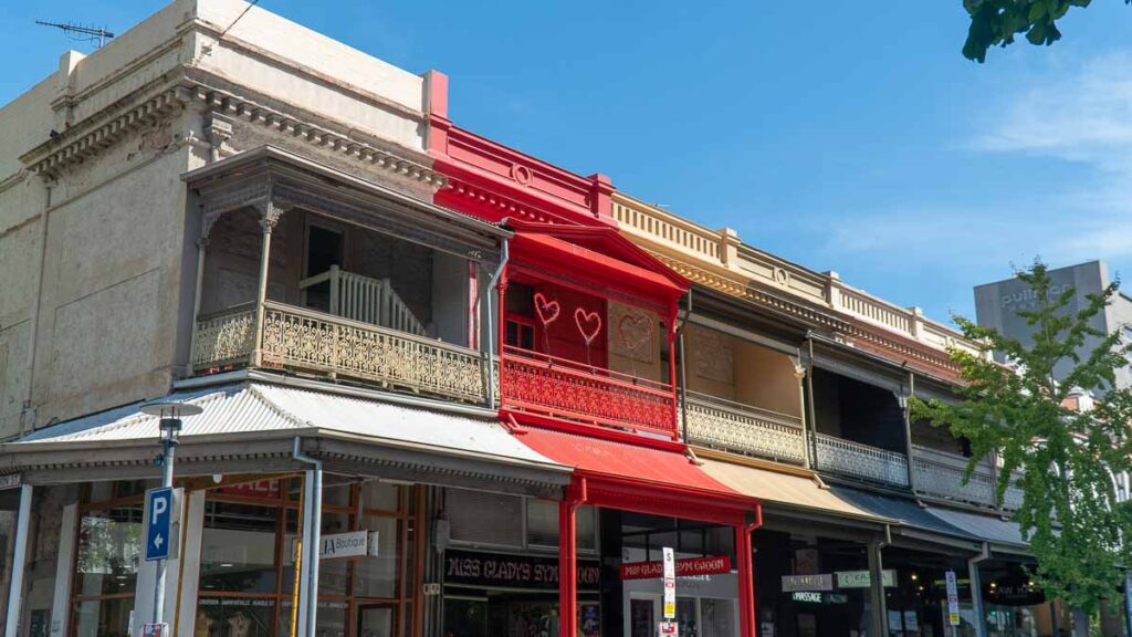 Shops along the East End - Adelaide Itinerary