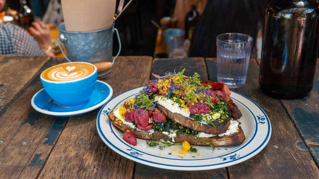 Ricotta & Rye with bacon at Peter Rabbit- Where to eat in Adelaide