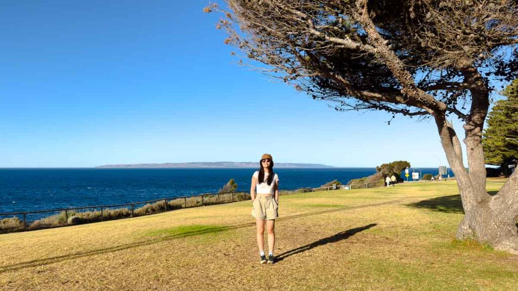 Girl in Penneshaw on Kangaroo Island - Things to do in Adelaide