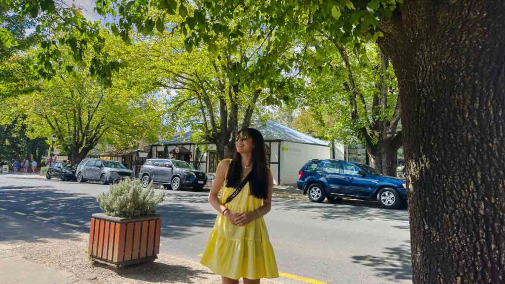 Girl standing in Hahndorf German Village - Things to do in Adelaide