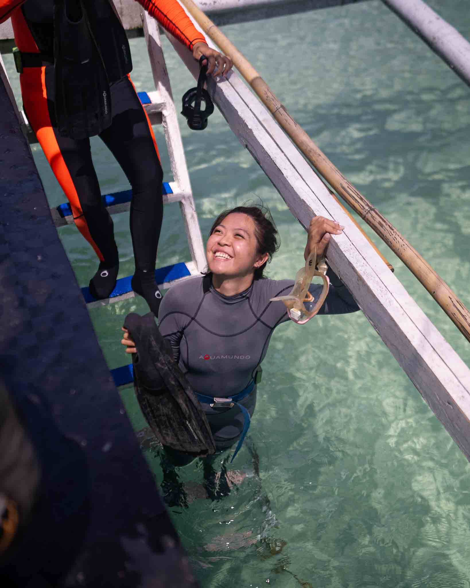 Jia Rui in water Donsol
