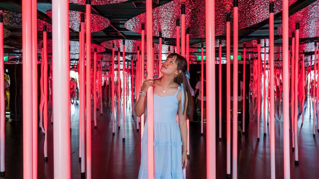 RED Mirror Maze at Taylor Swift Eras Tour Trail MBS Marina Bay Sands - Things to do in Singapore March 2024