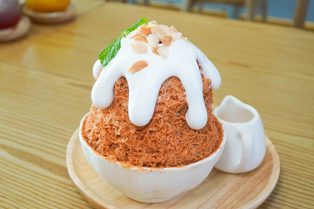 Thai Tea Kakigori Iced Dessert Sky Dezato Cafe