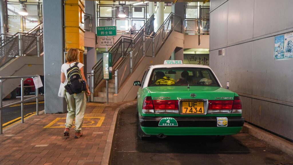 Green taxi in Hong Kong - Hong Kong Itinerary
