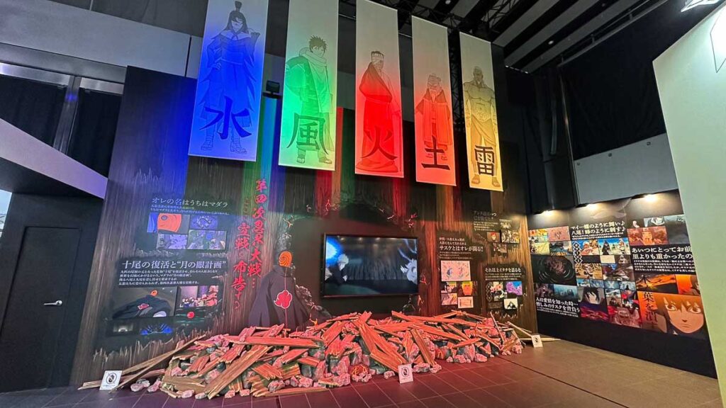 Naruto The Gallery exhibit Universal Studios Singapore - Things to do in SG April 2024