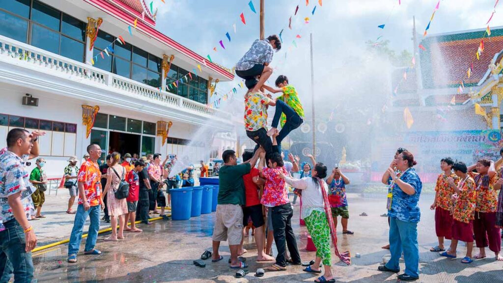 People Celebrating Pattaya Wan Lai Festival - Guide to Songkran