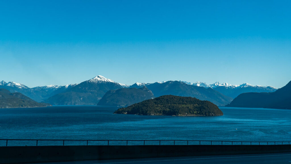Sea to sky highway on the way to Whistler - Things to do in Vancouver