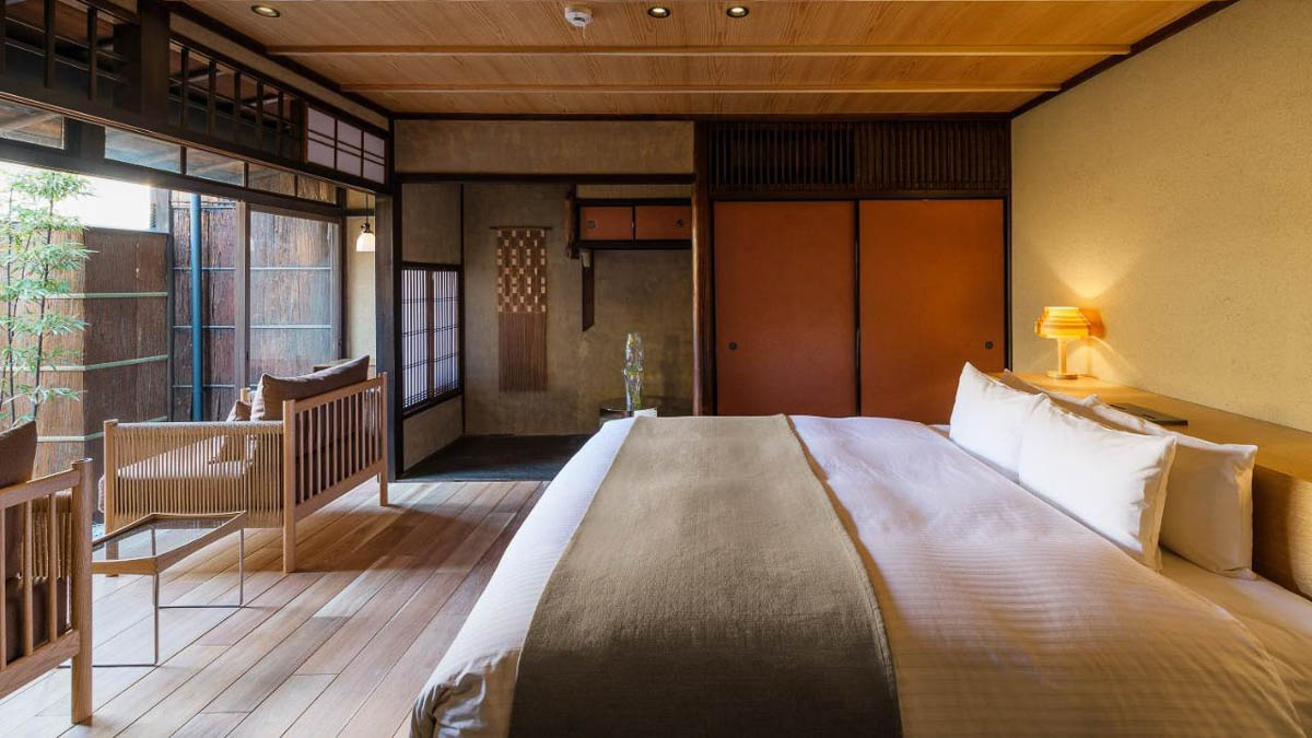 Nazuna Kyoto Gosho - Bedroom - Best Ryokans in Kyoto