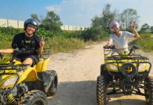 Two people riding the ATV - Things to do in Johor