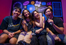 Friends Singing Karaoke at SingCube - Things to do near the JB Causeway