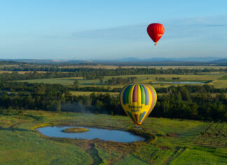 Hot air balloon hunter valley itinerary