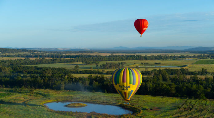 Hot air balloon hunter valley itinerary