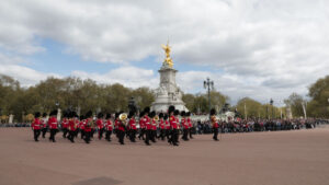 Marching Band for Changing of Guards Ceremony at Buckingham Palace - Scotland Wales London Itinerary BritRail Pass