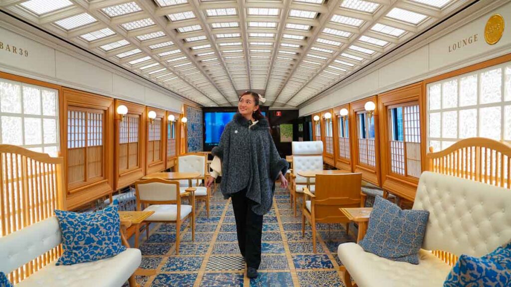 36+3 train interior - JR Kyushu Pass Itinerary