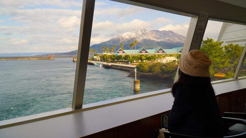Ferry to Sakurajima island - Kyushu Itinerary