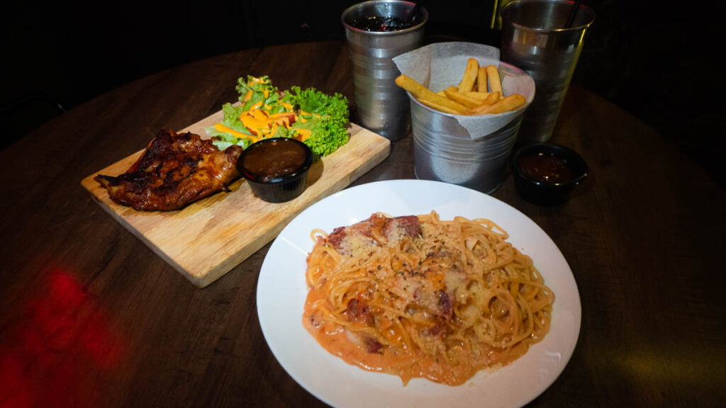 Grilled chicken and Rockstone Pasta at Rockstone Cafe - Things to eat in Jalan Tan Hiok Nee