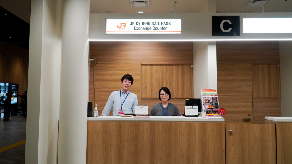 JR Kyushu Rail Pass Exchange Counter - How to collect your physical ticket