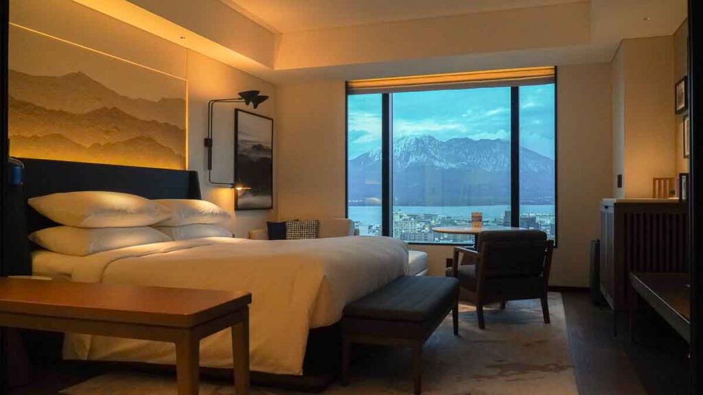 View from Sheraton Kagoshima Hotel - JR Kyushu Pass Itinerary