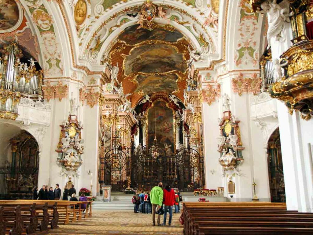 Interior of Einsiedeln Abbey - Things to do in Ensiedeln
