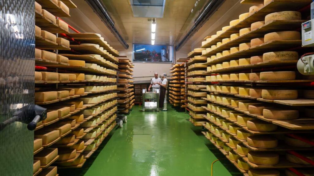 Cheese cellar at Milchmanufaktur Einsiedeln - Things to do in Einsiedeln